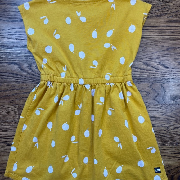 Tea Collection Girls Hi Lo Fruit Print Elastic Waistband Sleeveless Dress Size 3 - Picture 7 of 11